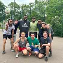 Football with the EC team